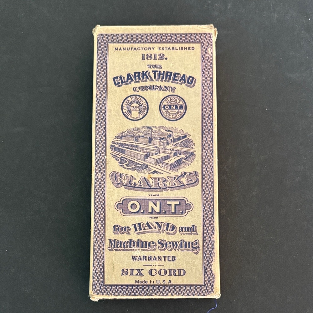 Clark's O.N.T. Sewing Thread Box